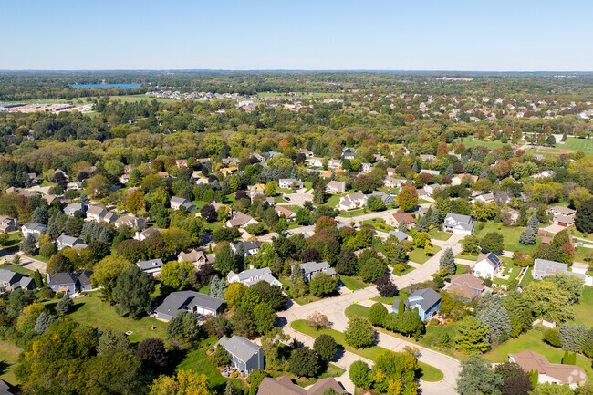 Merton subdivisions feature cul-de-sacs with spacious yards and quiet living.