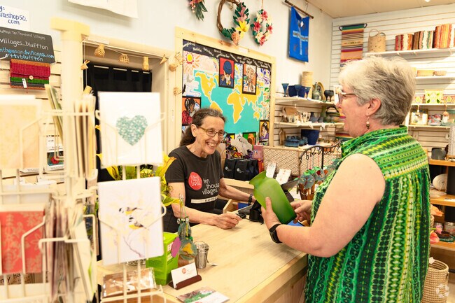 Bluffton Ten Thousand Villages is part of the Bluffton Downtown Merchants retail collective.