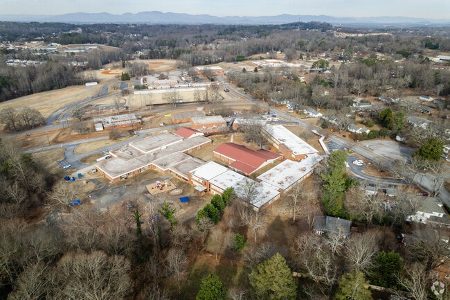 Aerial overview of Inman Elementary School