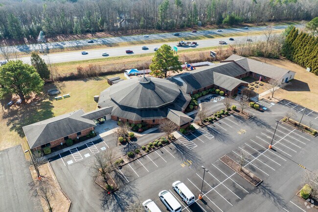An aerial view of Atlee Christian Academy.