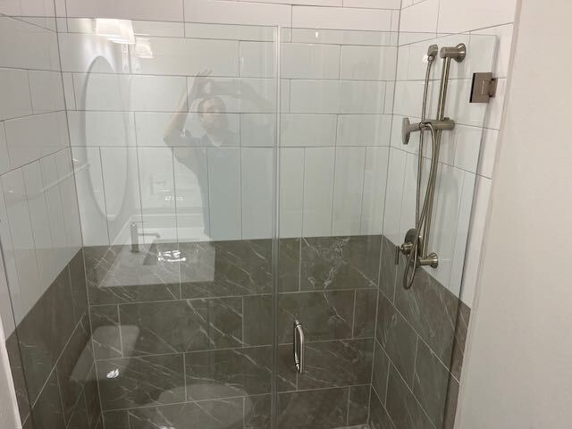 Luxurious walk in shower