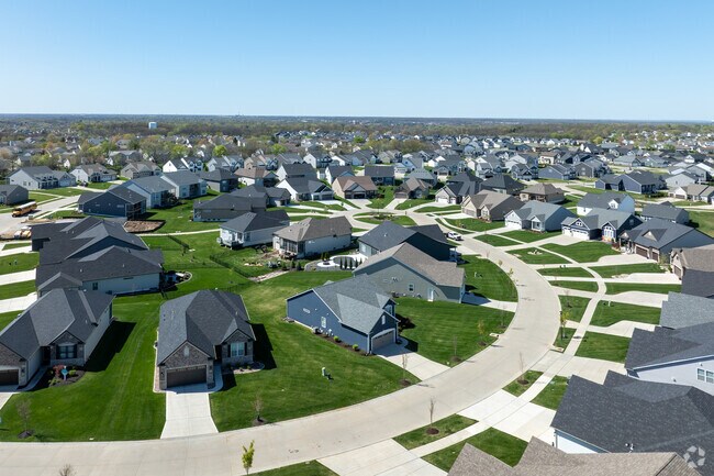 The winding streets of Inverness are home to most of Dardenne Prairie's ranch style homes.
