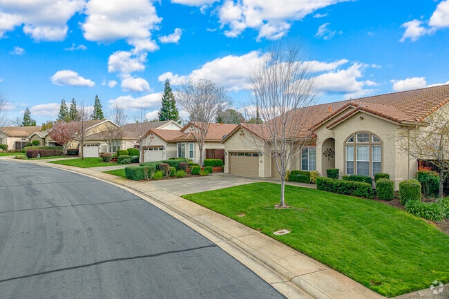 Homes in Whitney Oaks have well maintained yards and make walks through the neighborhood a joy.