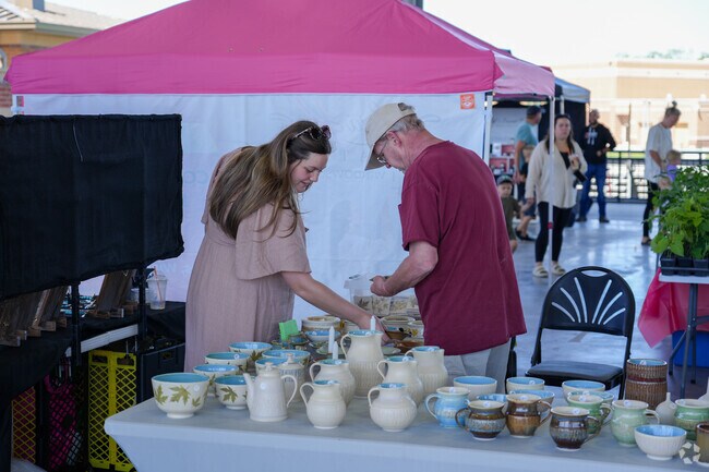 Hand made items can be found all throughout the Crown Point Farmers Market.