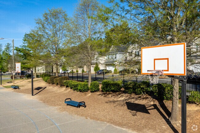 Students at Ballantyne Elementary in Ballantyne love to play basketball.