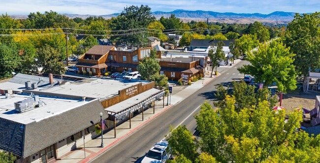Aerial image of downtown Eagle