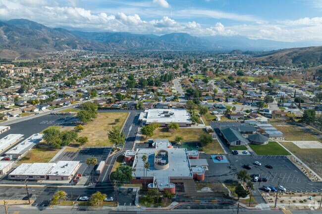 Carmack School offers a sprawling campus when viewed from above.
