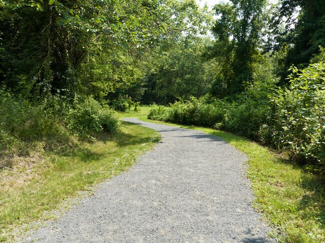 A beautifully kept walking path that is accessible for all with an easy grade to walk in Easthampton.