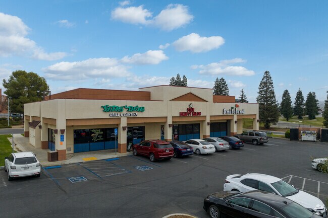Vatos tacos is located in East Bakersfield in a convenient shopping center.