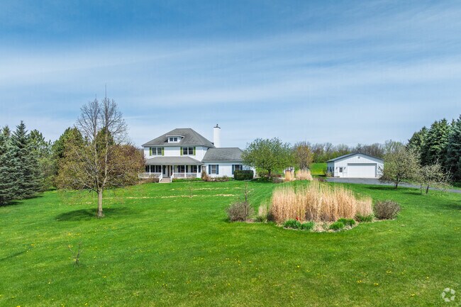 Spacious Brighton homes with detached garage often sit on over 5 acres of open countryside.