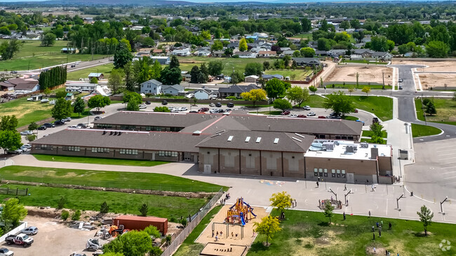 Endeavor Elementary located in Nampa overlooks the Owyhee mountains to the southwest.
