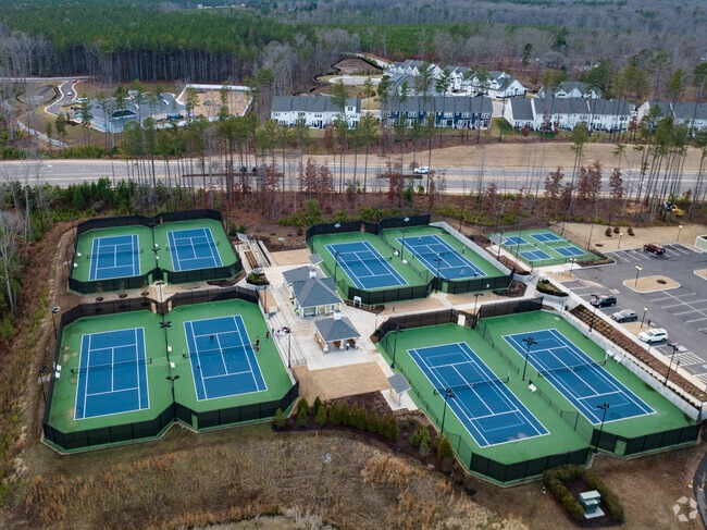 Magnolia Green Tennis Courts offer a place for friendly competition.