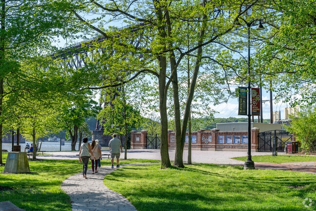 Upper Landing Park in Downtown Poughkeepsie has very nice views of the river and bridge.