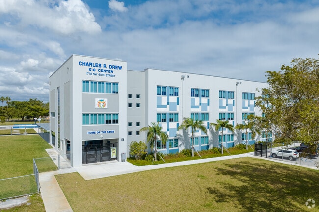 The Charles R. Drew Center teaches grades K-8 and has a student-to-teacher ratio of 15:1.