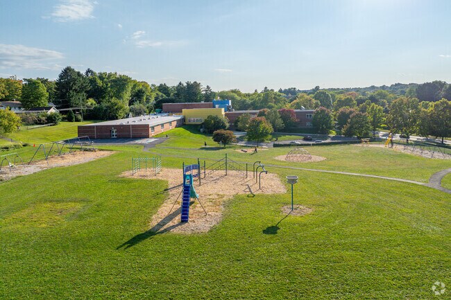 An outdoor playground is located at Easterly Parkway Elementary School.