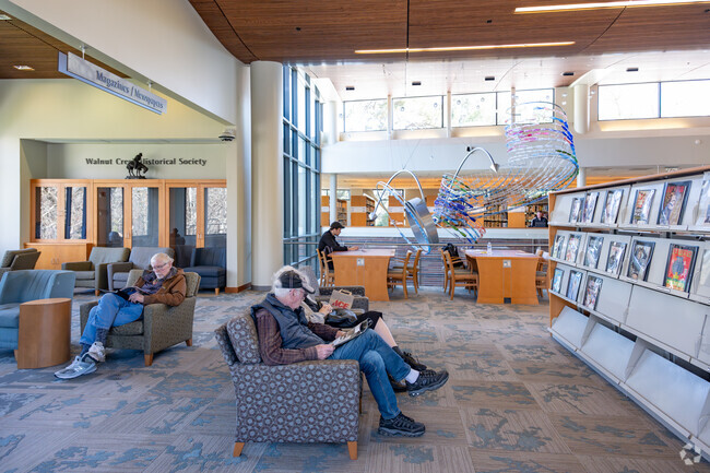 The Walnut Creek public library is a great resource for Howe Homestead.