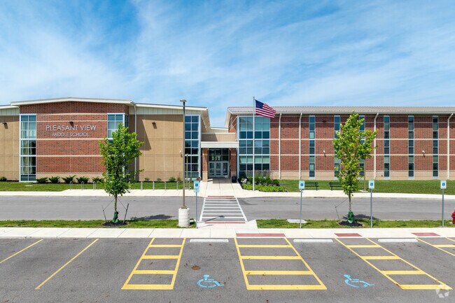 Pleasantview Middle School in Grove City serves the children in grades 6-8.