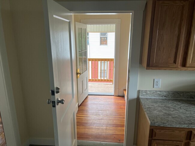 Back hallway and back porch (Off Kitchen)