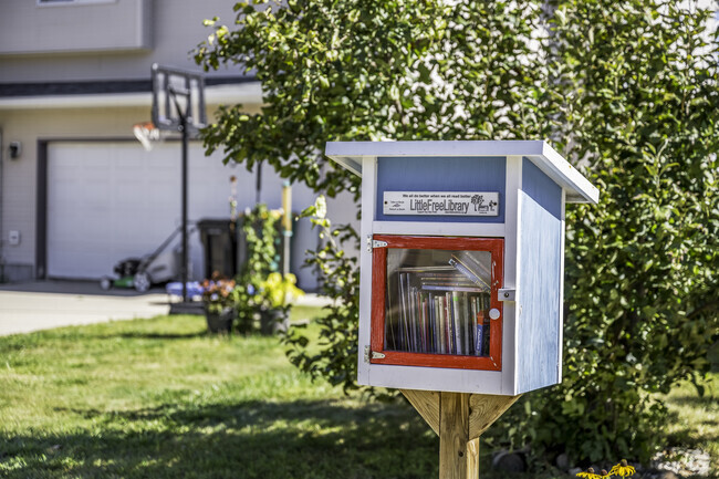 You can share books with other neighbors with this Little Free Library in Meadowridge.