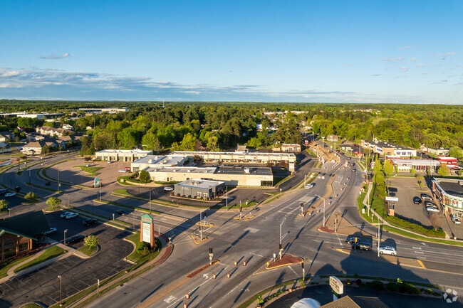 In Weston, centrally located Schofield Ave is lined with stores, restaurants and strip malls.