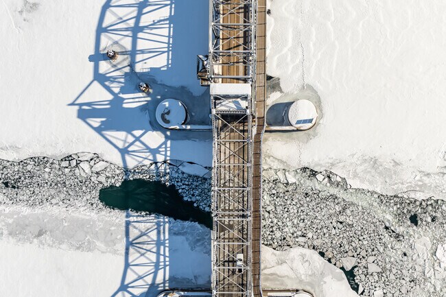 The Michigan Street Bridge connects neighborhoods to downtown Sturgeon Bay.