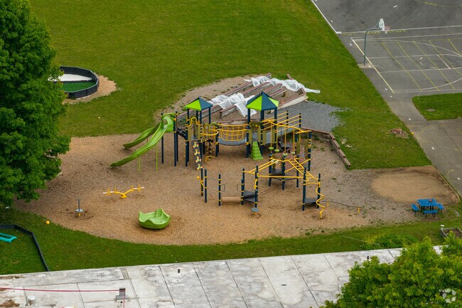 Enfield School features a nice playground for students.