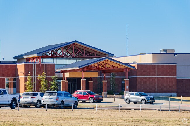 Here is the main entrance of Chickasha High School.