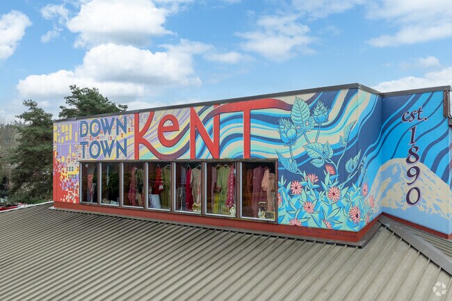 There are many public murals an artwork on display throughout the City of Kent.