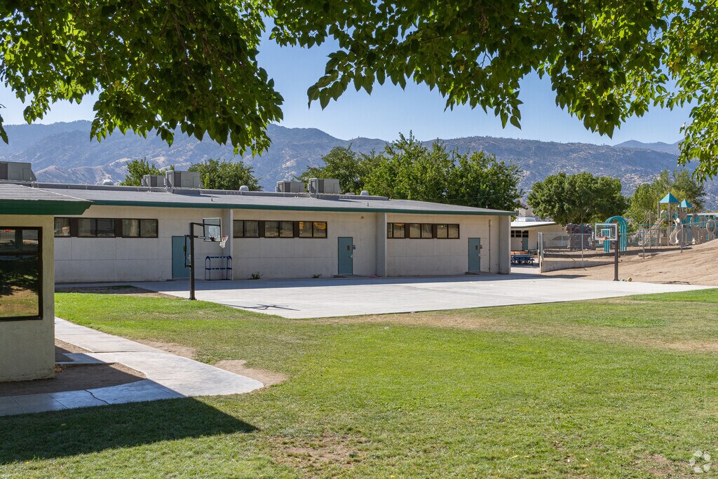 Students at Woodrow W. Wallace Elementary School can play a quick game of hoops during recess.