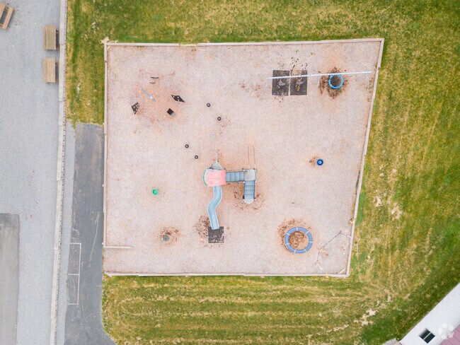Oak Hill School has a beautiful yet small playground.