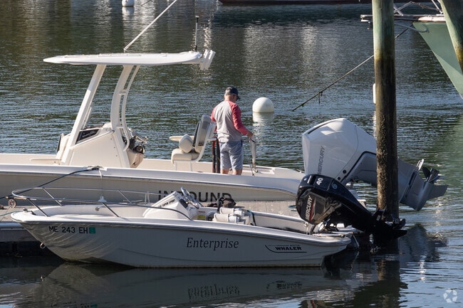 Local enjoy fishing and other boat activities in York Harbor.