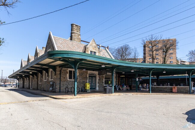 To get to Philly it's just a short train ride from the Jenkintown-Wyncote Station.