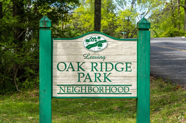 Feel welcomed when you visit Oak Ridge Park.