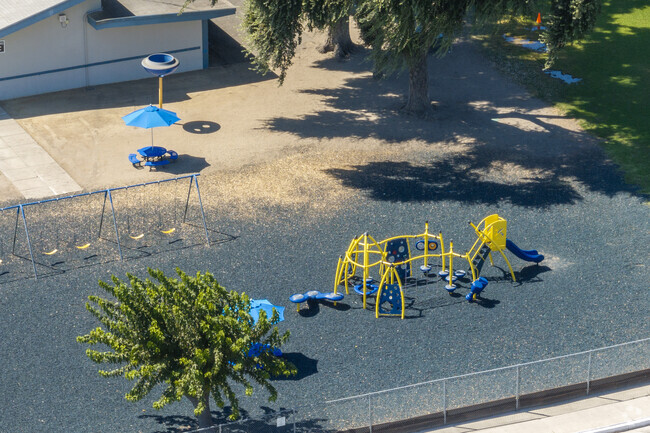 The playground at Dos Palos Elementary School in Dos Palos.