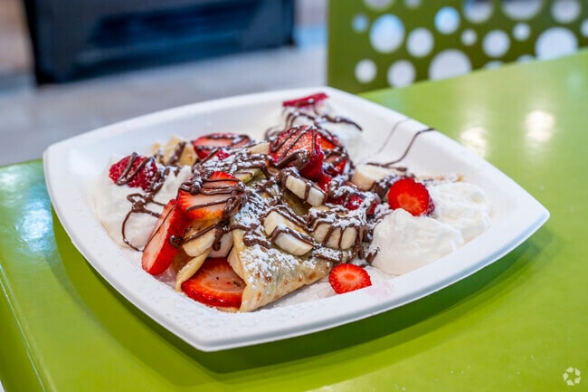 Satisfy your craving with the Nutella Crepe at YOLO Yogurt & Desserts in downtown Roslyn.