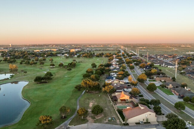 The Green Tree neighborhood in Midland is intertwined with a 27-hole golf course.