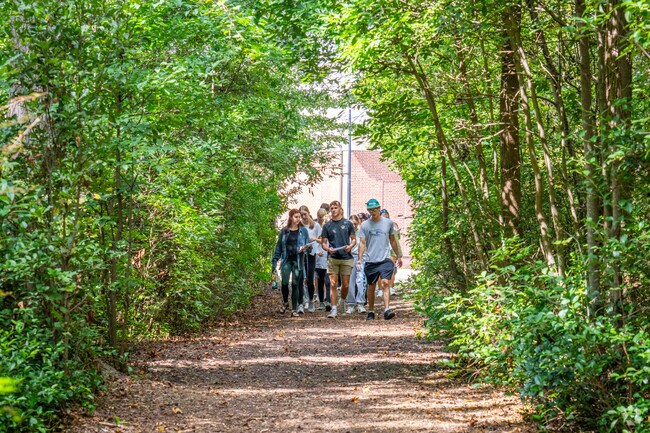 Students use Herbert Bluethenthal Memorial Wildflower Preserve for educational lessons.