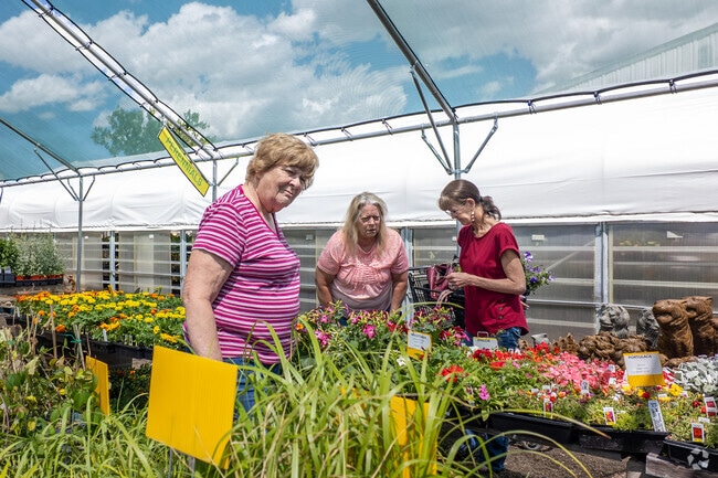 Westridge residents can enjoy picking out vibrant flowers and plants at nearby Pope Farms—perfect for adding color and charm to any home garden.