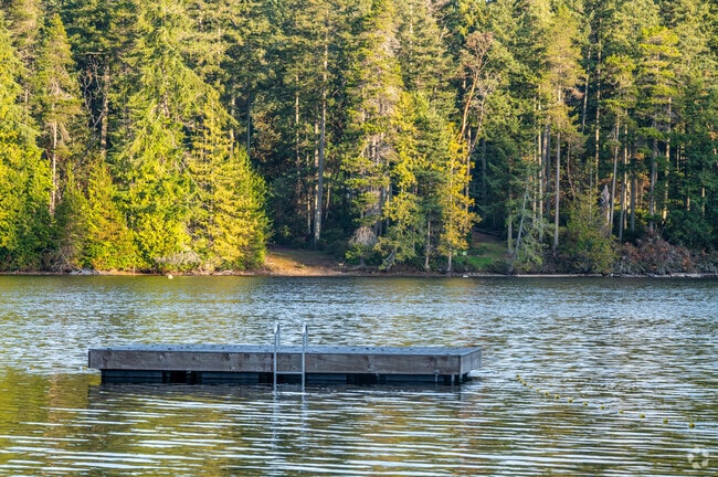 Residents on Anderson Island can play on the platforms in Puget Sound.