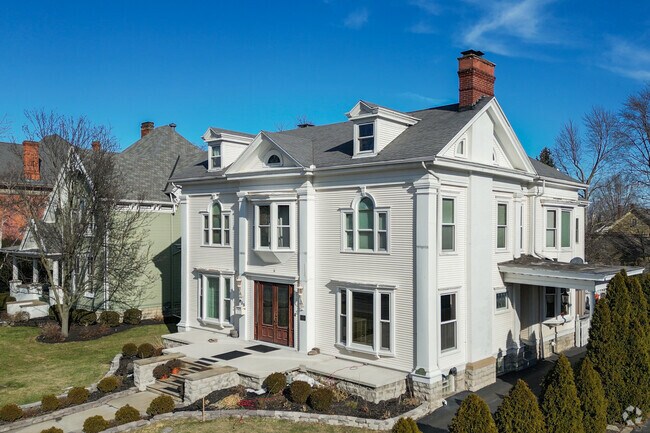 Gorgeous historic homes line Main Street in downtown Findlay.