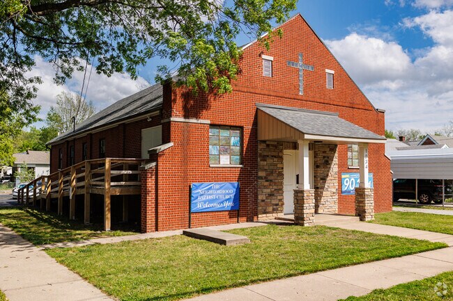 A small church is one of a handful found throughout the Grant Beach neighborhood.