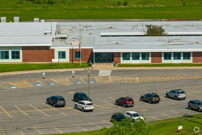 Tecumseh Elementary's main entrance faces West.
