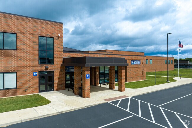 Seventh and eighth graders study at Hilliard Memorial Middle School, which holds a B-plus grade.