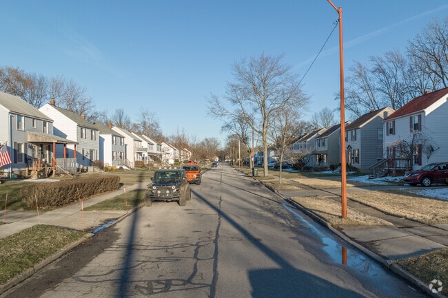 Most Mud Brook streets are lined with sidewalks.