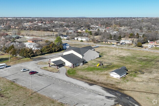 New Heights Baptist Academy is located on 21st Street near Memorial in Tulsa.