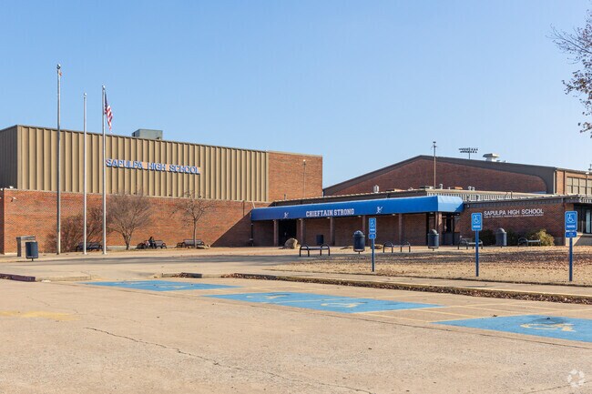 Sapulpa Junior High School is located on the High School campus on South Mission Street.