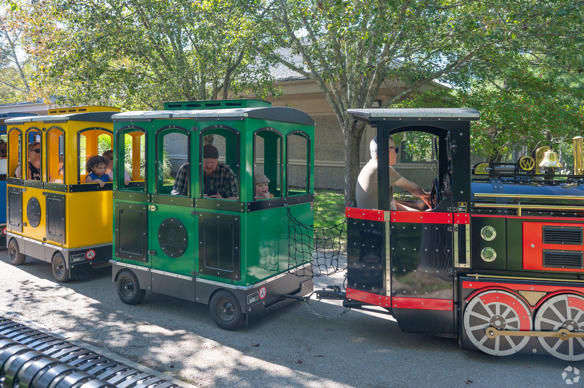 The train in Buttonwood Park zoo is the most efficient way to get around the park.
