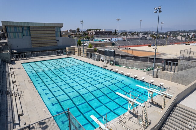 ALC High has a giant Olympic sized pool for its swim and dive team.