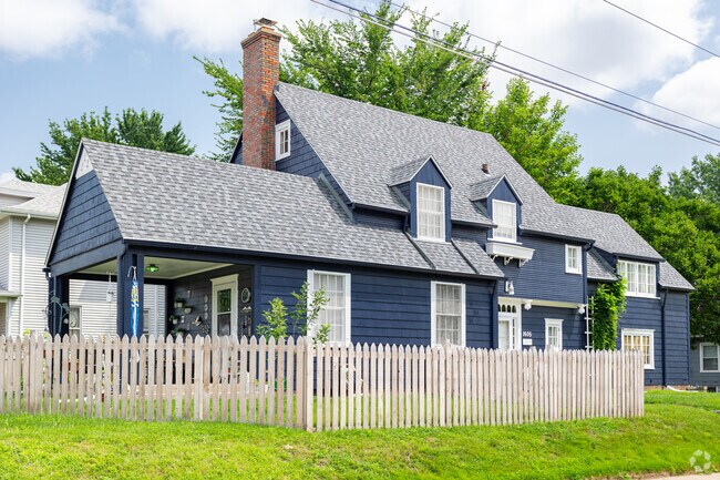 Central Rock Island features some beautiful cape cod homes with picket fences.