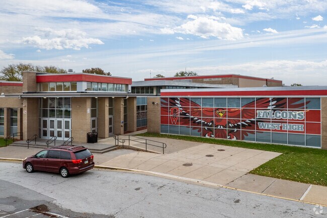 West High School is home to the Falcons.